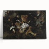 Dark Moody Mushroom Still Life - Atmospheric Botanical Wall Art Decor