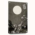 Dark Moody Wall Art - Lunar Blossom Elegance for Dramatic Interiors