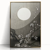 Dark Moody Wall Art - Lunar Blossom Elegance for Dramatic Interiors