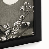 Dark Moody Wall Art - Lunar Blossom Elegance for Dramatic Interiors