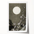 Dark Moody Wall Art - Lunar Blossom Elegance for Dramatic Interiors
