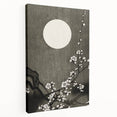 Dark Moody Wall Art - Lunar Blossom Elegance for Dramatic Interiors