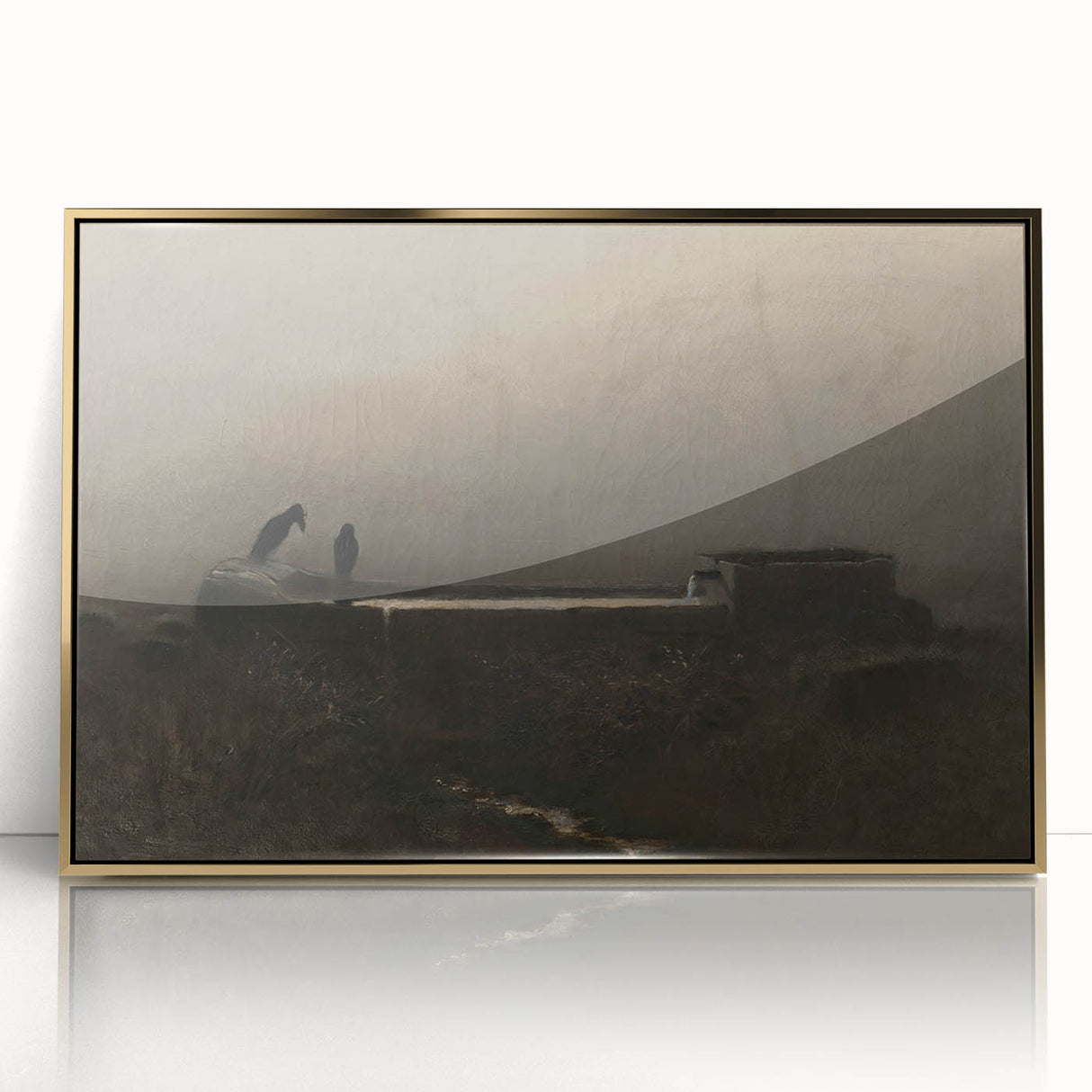 Dark Moody Crow Scene - Atmospheric Wall Art for Timeless Interiors