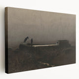 Dark Moody Crow Scene - Atmospheric Wall Art for Timeless Interiors