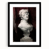 Dark Moody Wall Art - Timeless Bust Sculpture for Moody Interiors
