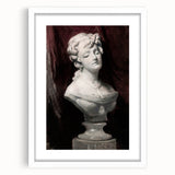 Dark Moody Wall Art - Timeless Bust Sculpture for Moody Interiors