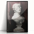 Dark Moody Wall Art - Timeless Bust Sculpture for Moody Interiors