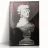 Dark Moody Wall Art - Timeless Bust Sculpture for Moody Interiors