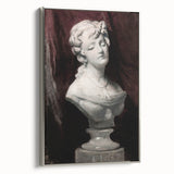 Dark Moody Wall Art - Timeless Bust Sculpture for Moody Interiors