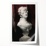 Dark Moody Wall Art - Timeless Bust Sculpture for Moody Interiors