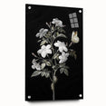 Dark Moody Wall Art - Floral Elegance with Butterfly for Dramatic Spaces