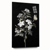 Dark Moody Wall Art - Floral Elegance with Butterfly for Dramatic Spaces