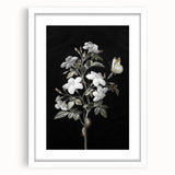 Dark Moody Wall Art - Floral Elegance with Butterfly for Dramatic Spaces