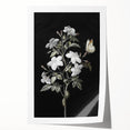 Dark Moody Wall Art - Floral Elegance with Butterfly for Dramatic Spaces