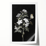 Dark Moody Wall Art - Floral Elegance with Butterfly for Dramatic Spaces