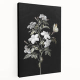 Dark Moody Wall Art - Floral Elegance with Butterfly for Dramatic Spaces