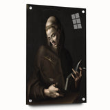 Dark Moody Wall Art - Timeless Religious Portrait for Dramatic Spaces