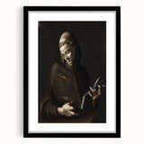 Dark Moody Wall Art - Timeless Religious Portrait for Dramatic Spaces