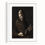 Dark Moody Wall Art - Timeless Religious Portrait for Dramatic Spaces