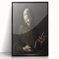 Dark Moody Wall Art - Timeless Religious Portrait for Dramatic Spaces