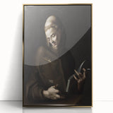 Dark Moody Wall Art - Timeless Religious Portrait for Dramatic Spaces