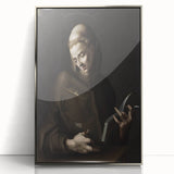 Dark Moody Wall Art - Timeless Religious Portrait for Dramatic Spaces