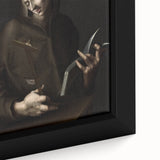 Dark Moody Wall Art - Timeless Religious Portrait for Dramatic Spaces