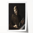 Dark Moody Wall Art - Timeless Religious Portrait for Dramatic Spaces