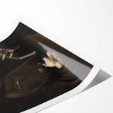 Dark Moody Wall Art - Timeless Religious Portrait for Dramatic Spaces