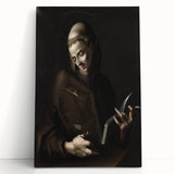 Dark Moody Wall Art - Timeless Religious Portrait for Dramatic Spaces