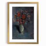 Dark Moody Wall Art - Dramatic Floral Still Life for Elegant Interiors