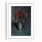 Dark Moody Wall Art - Dramatic Floral Still Life for Elegant Interiors