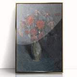 Dark Moody Wall Art - Dramatic Floral Still Life for Elegant Interiors