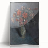 Dark Moody Wall Art - Dramatic Floral Still Life for Elegant Interiors