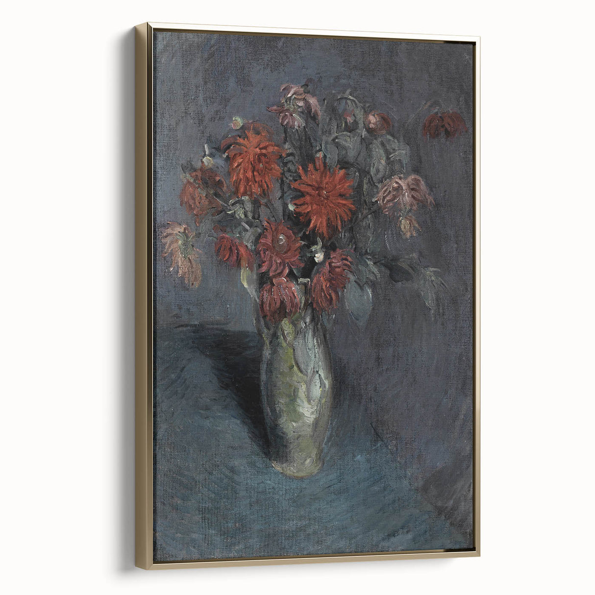 Dark Moody Wall Art - Dramatic Floral Still Life for Elegant Interiors