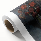 Dark Moody Wall Art - Dramatic Floral Still Life for Elegant Interiors