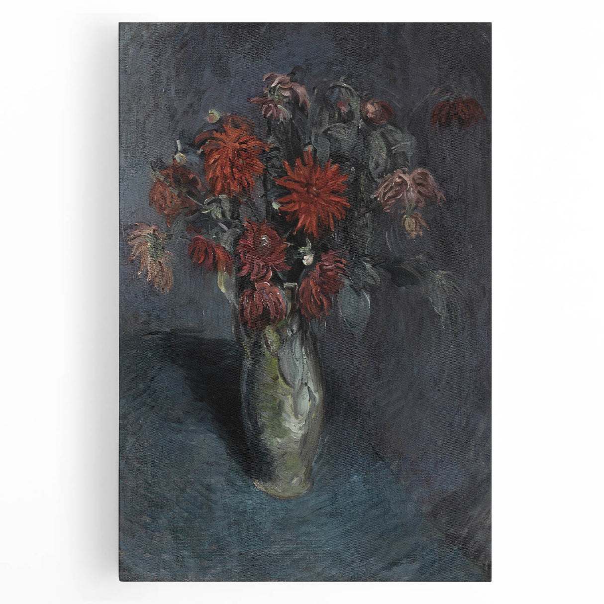 Dark Moody Wall Art - Dramatic Floral Still Life for Elegant Interiors