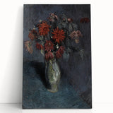 Dark Moody Wall Art - Dramatic Floral Still Life for Elegant Interiors