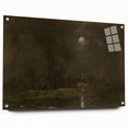 Dark Moody Moonlit Landscape - Atmospheric Night Scene Wall Art Decor