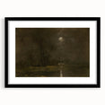 Dark Moody Moonlit Landscape - Atmospheric Night Scene Wall Art Decor