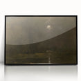 Dark Moody Moonlit Landscape - Atmospheric Night Scene Wall Art Decor
