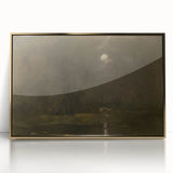 Dark Moody Moonlit Landscape - Atmospheric Night Scene Wall Art Decor