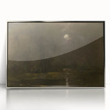 Dark Moody Moonlit Landscape - Atmospheric Night Scene Wall Art Decor