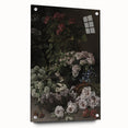 Dark Moody Wall Art - Lush Floral Composition for Elegant Interiors