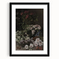 Dark Moody Wall Art - Lush Floral Composition for Elegant Interiors