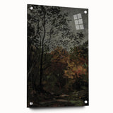 Dark Moody Wall Art - Serene Forest Landscape for Dramatic Interiors