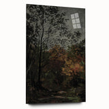 Dark Moody Wall Art - Serene Forest Landscape for Dramatic Interiors
