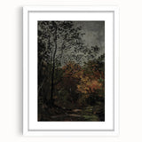 Dark Moody Wall Art - Serene Forest Landscape for Dramatic Interiors