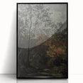 Dark Moody Wall Art - Serene Forest Landscape for Dramatic Interiors