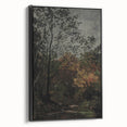 Dark Moody Wall Art - Serene Forest Landscape for Dramatic Interiors